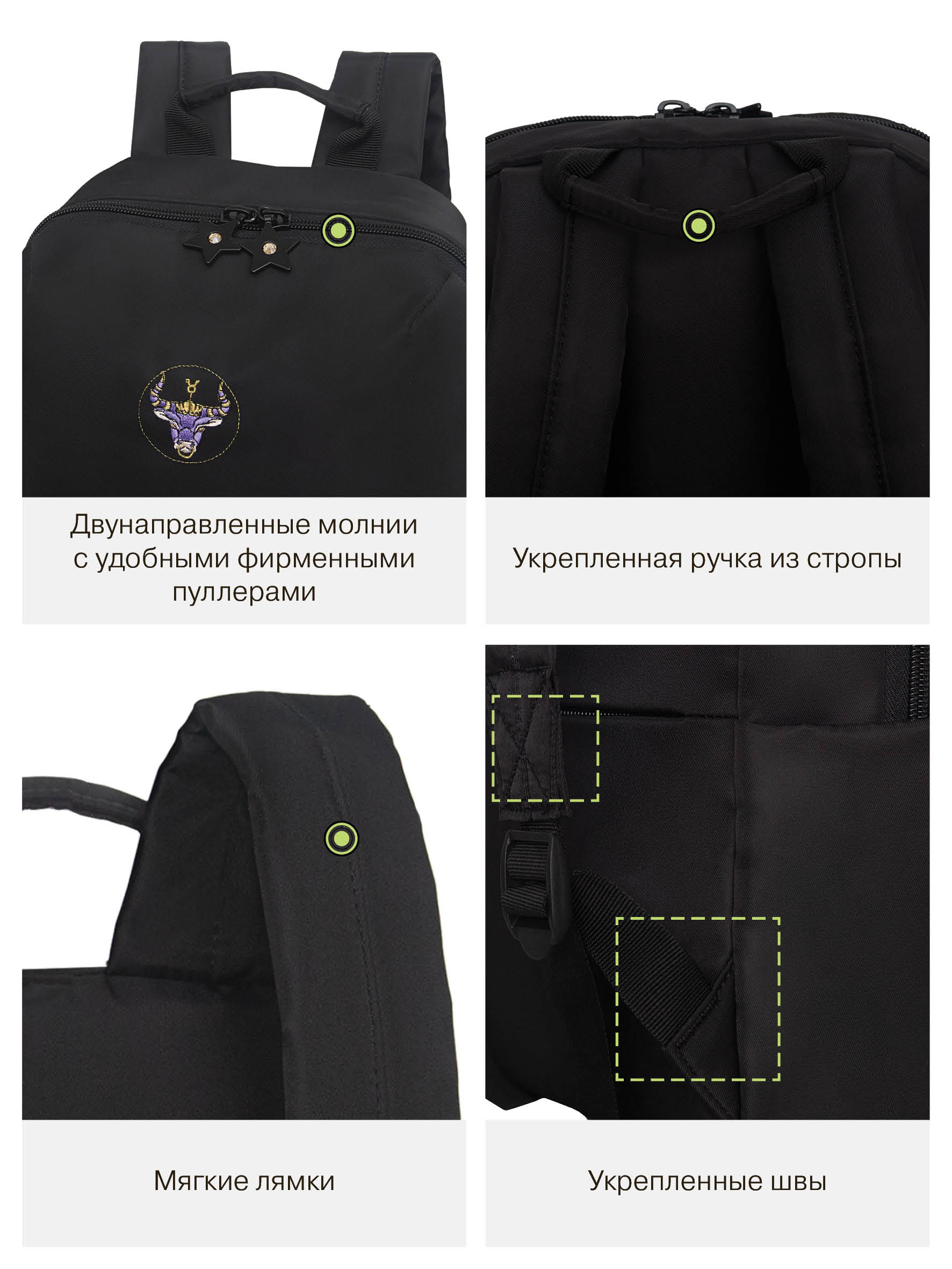 Рюкзак Grizzly Телец - фото 11