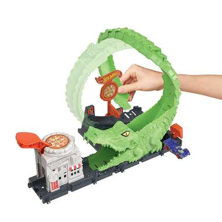 Набор игровой Hot Wheels City Gator Loop Attack HKX39