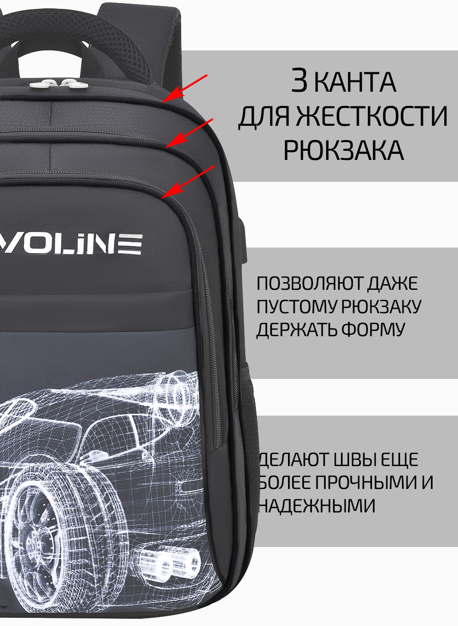 Рюкзак Evoline Гоночная машина - фото 7