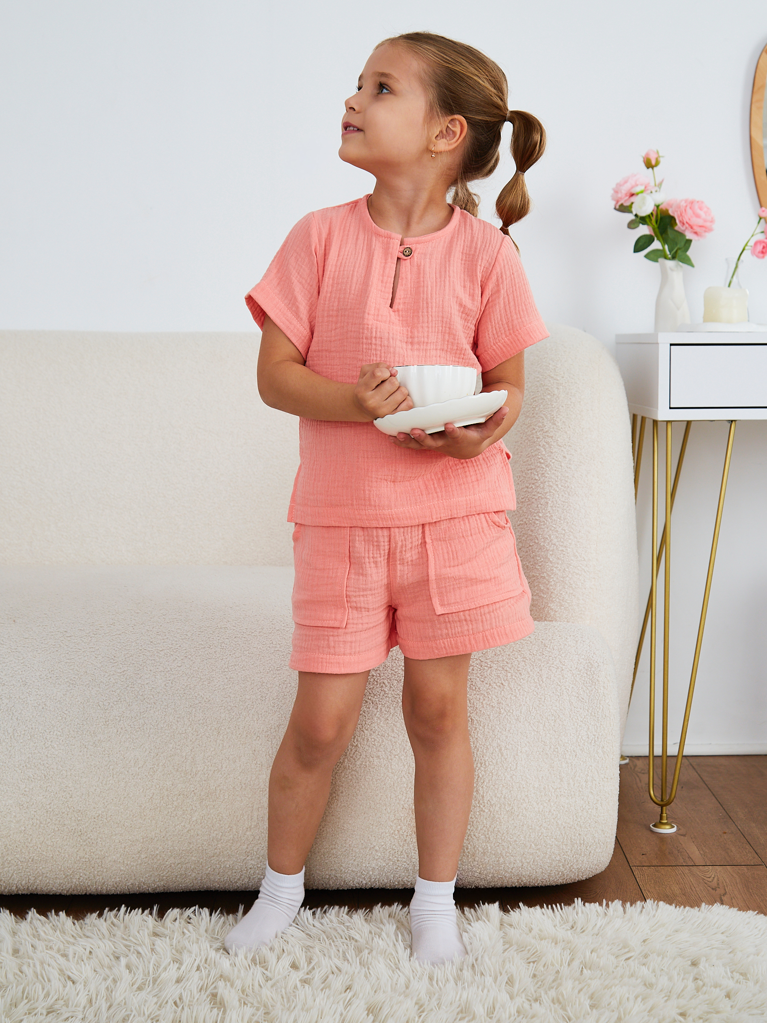 Костюм MOUN Комплект_муслин_персик - фото 12