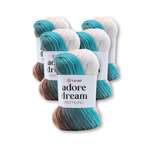 Пряжа для вязания YarnArt Adore Dream 100 гр 280 м акрил секционная анти-пиллинг 5 мотков 1055 секционный