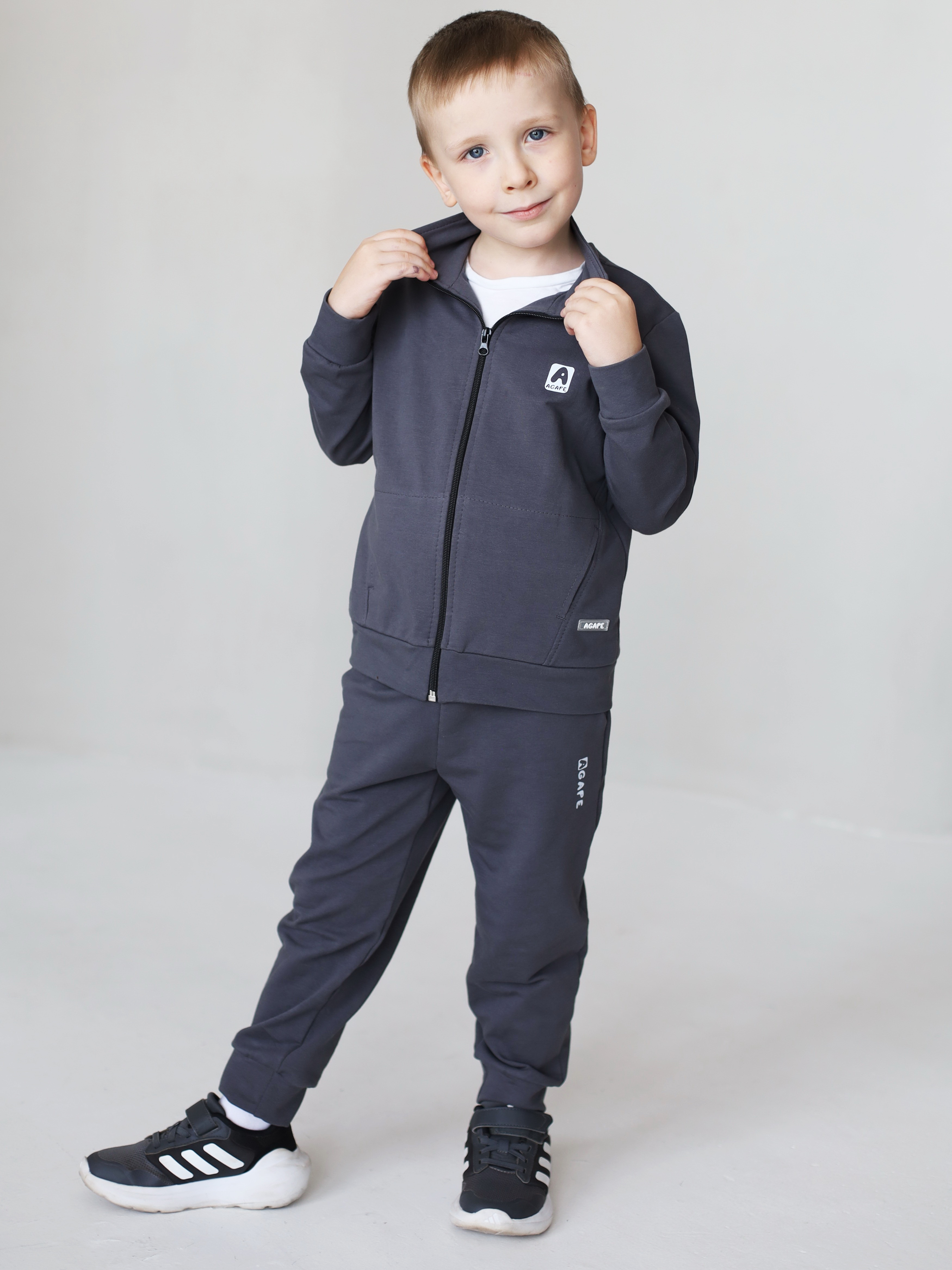 Костюм Агапэ 8015_серый - фото 3