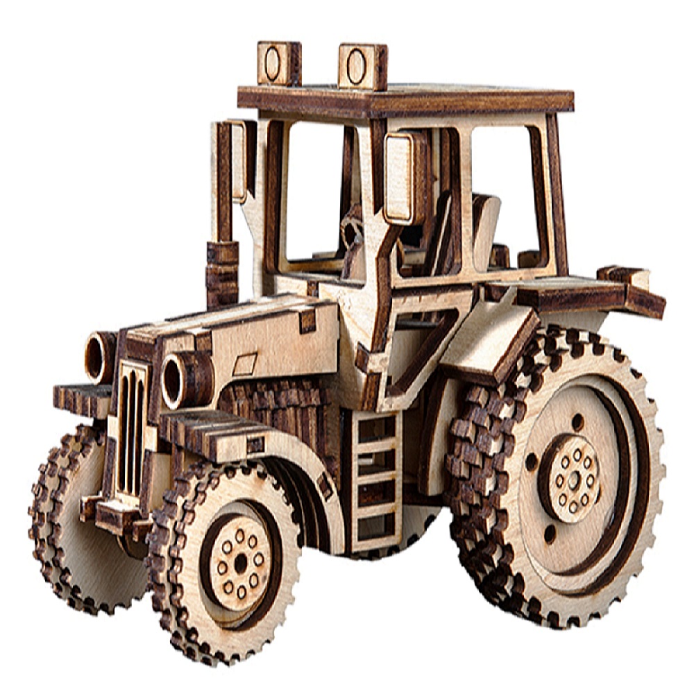 Конструктор AltairToys Трактор деревянный - фото 1