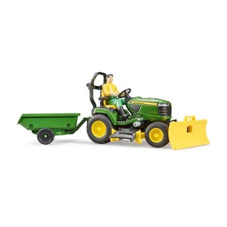 Трактор Bruder John Deere с прицепом и фигуркой