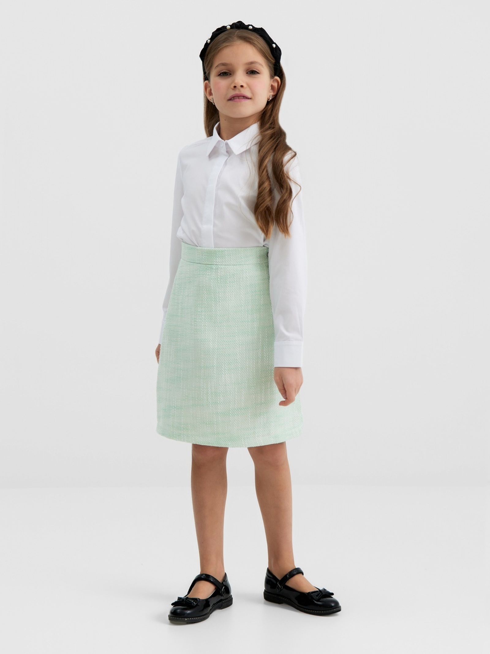 Изображение товара Юбка Minaku Party Dress для девочки оттенок зелёный праздничный стиль