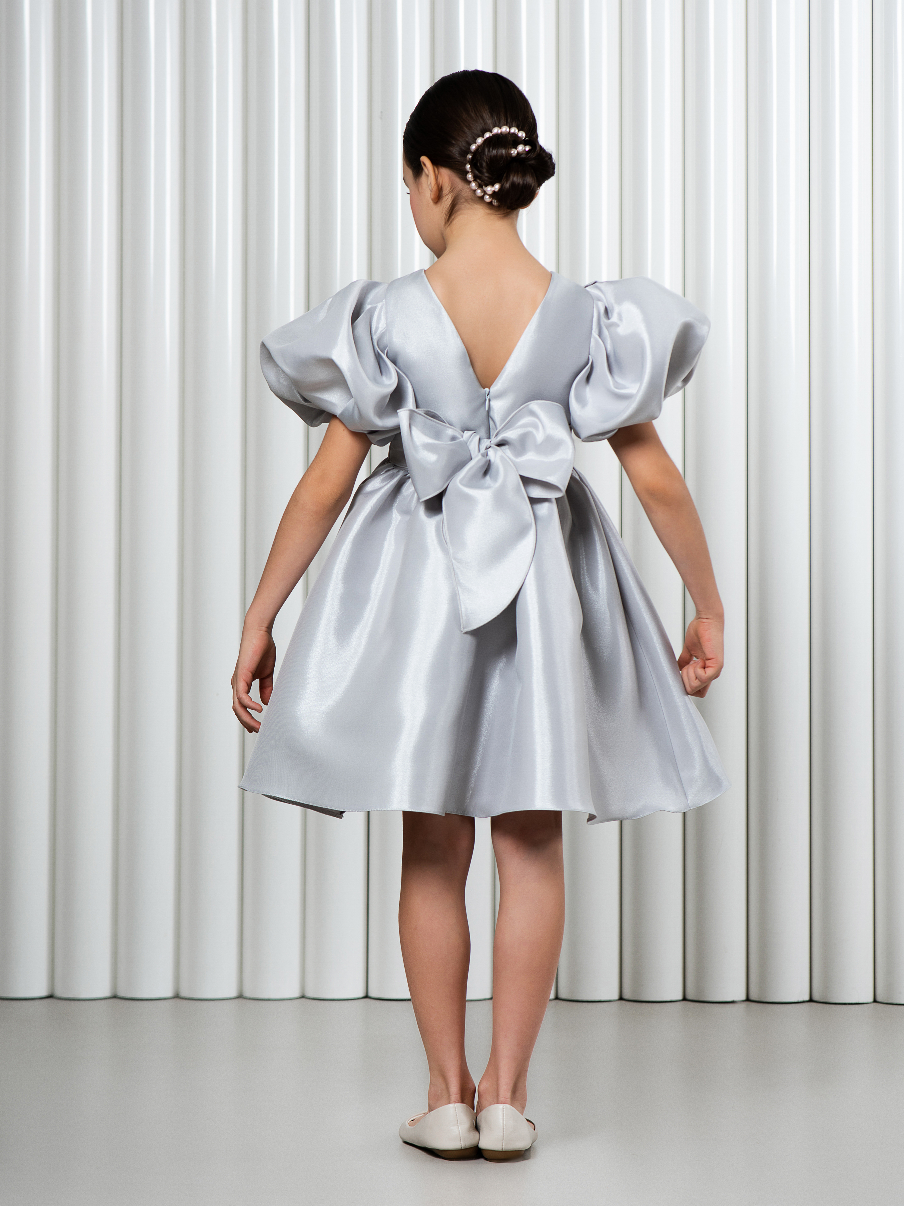 Платье LisaWeta D-143 серый - фото 9