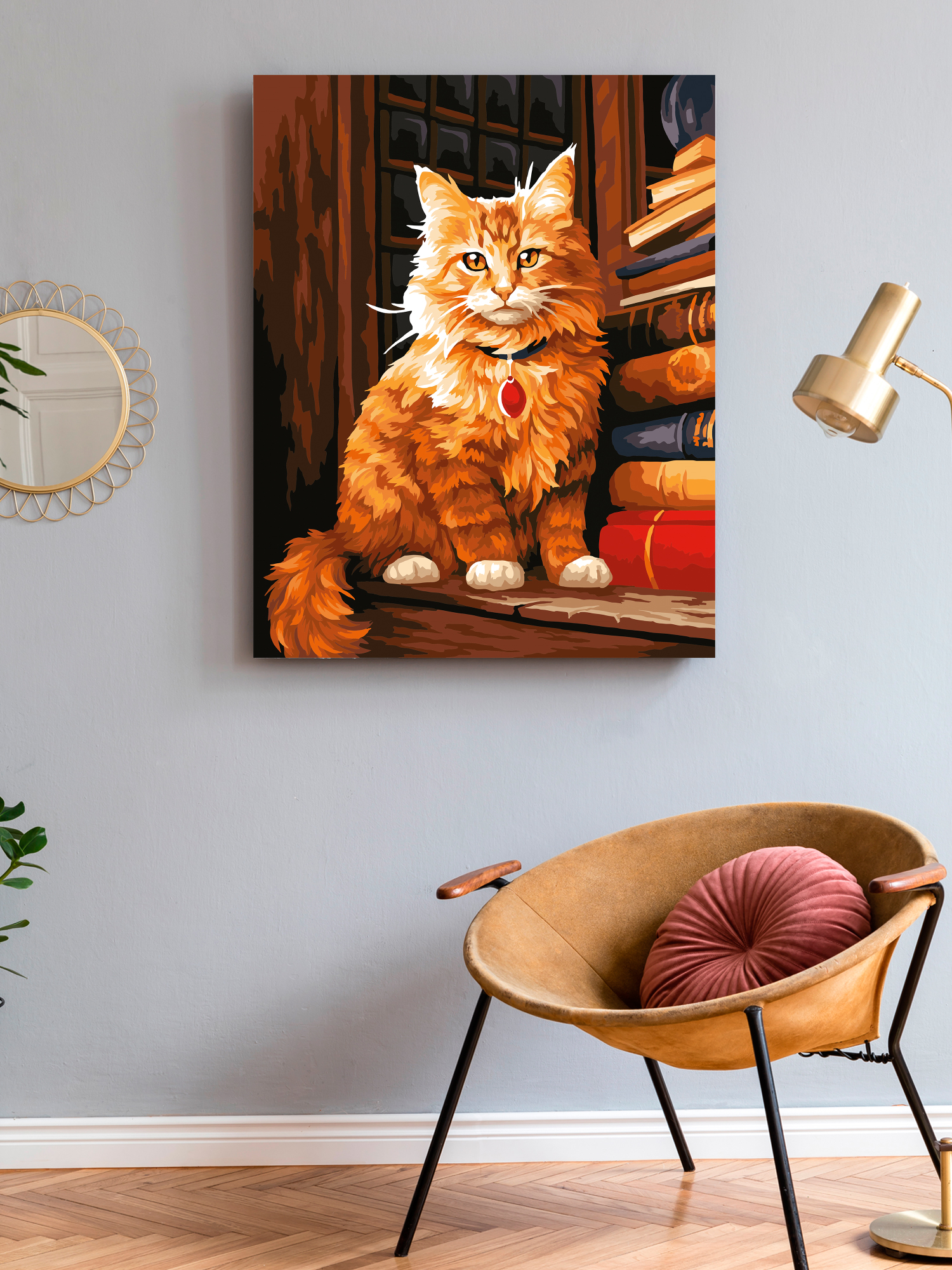 Картина по номерам Art on Canvas Мудрый кот в ассортименте - фото 3