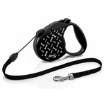 Рулетка для собак Flexi Standart S трос 5м 12кг black