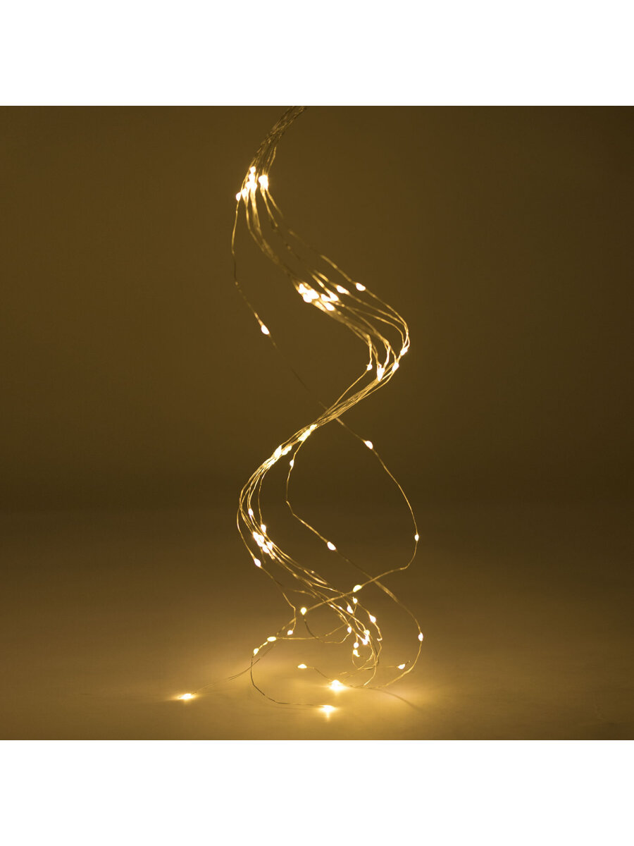 Гирлянда новогодняя Золотая сказка конский хвост уличная на дом и елку 3 м от сети светодиодная - фото 12