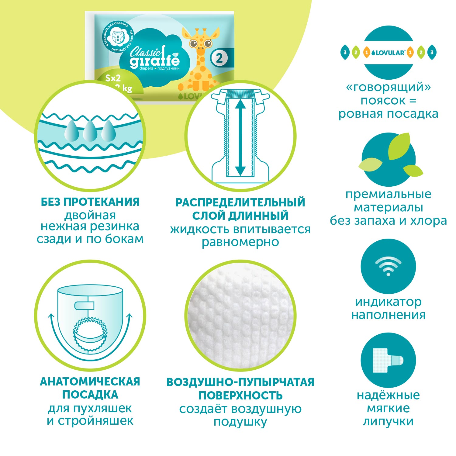 Набор LOVULAR Микс Подгузники - фото 6
