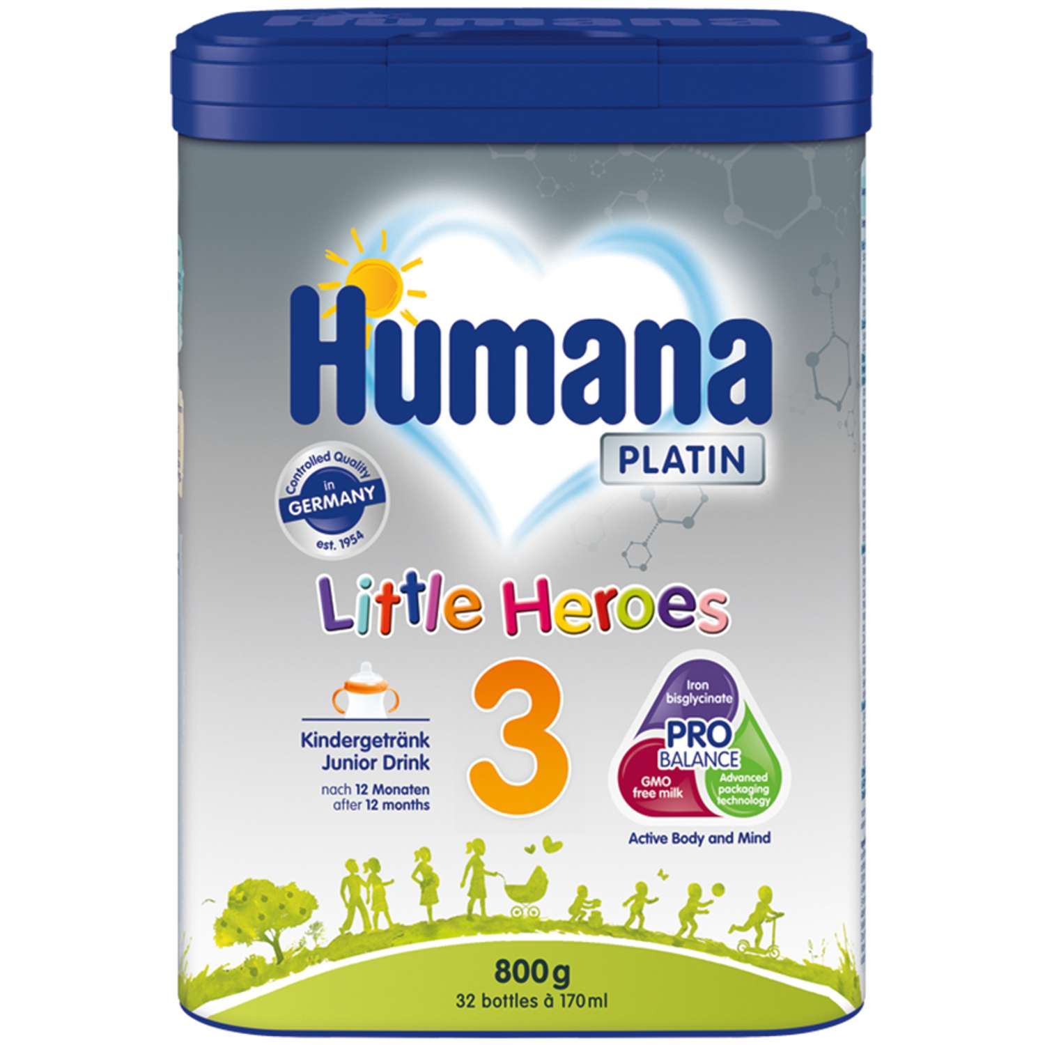 Последующая молочная смесь Humana Platin 3 800г с 12месяцев - фото 1