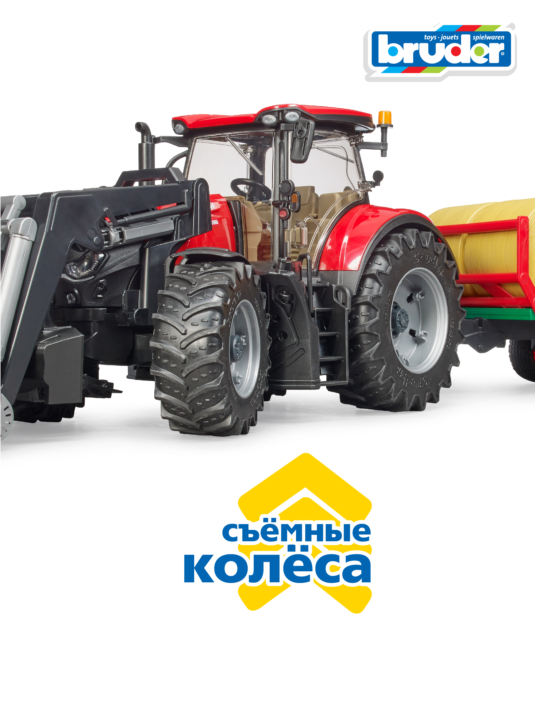 Трактор Bruder Case IH Optum 300CVX 1:16 03-198 - фото 8