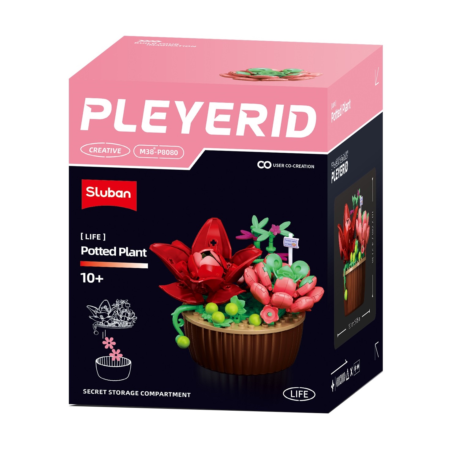 Конструктор SLUBAN Красные суккуленты - фото 5