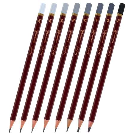 Карандаши чернографитные Brauberg 8 шт.