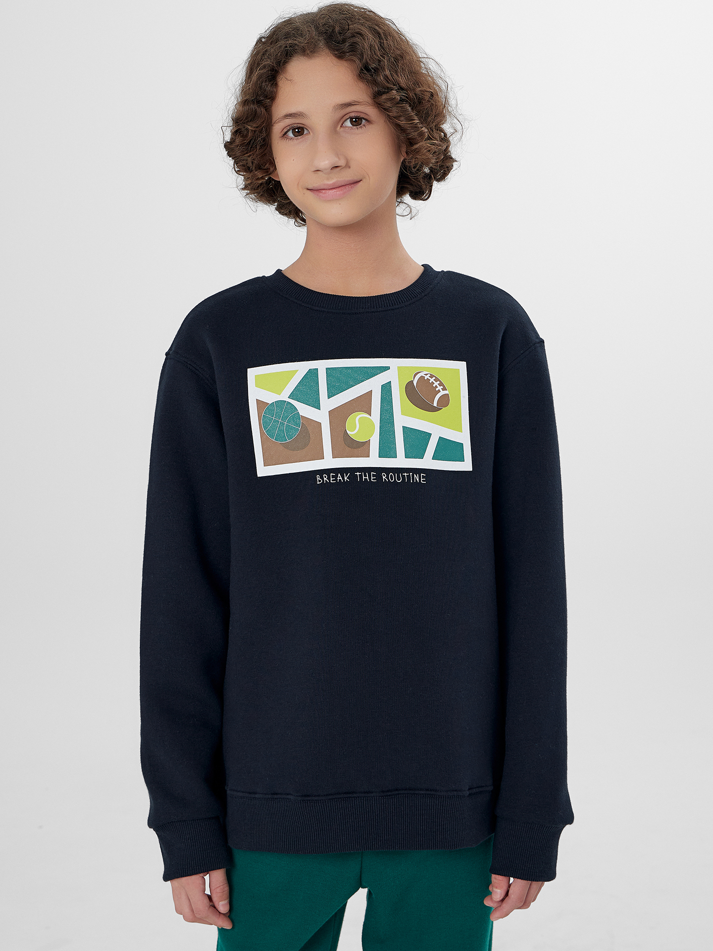 Костюм Mark Formelle (Марк Формэль) 393324/неви +зеленый +печать - фото 2