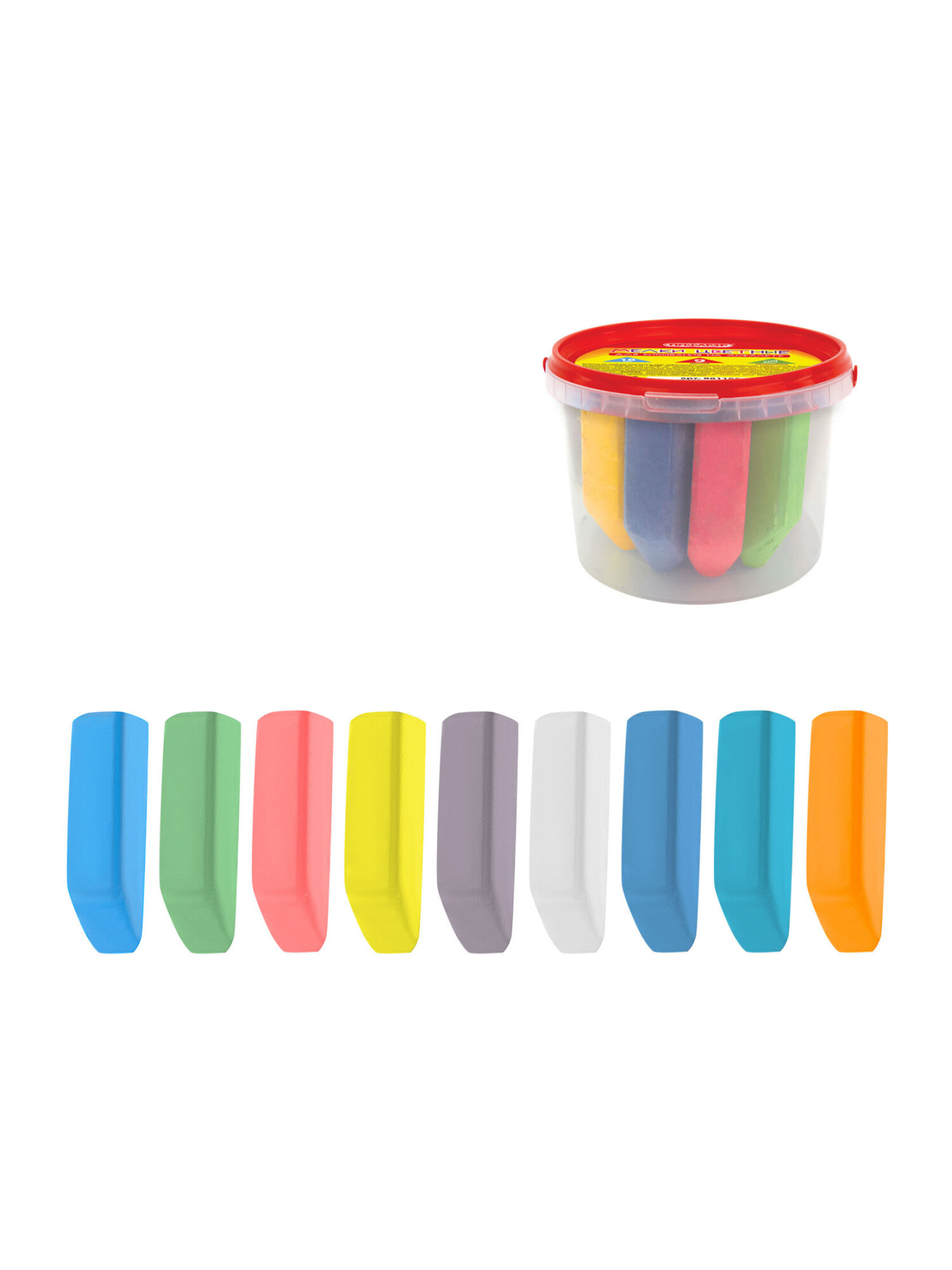 Мел сухой Пифагор 18 шт. - фото 2