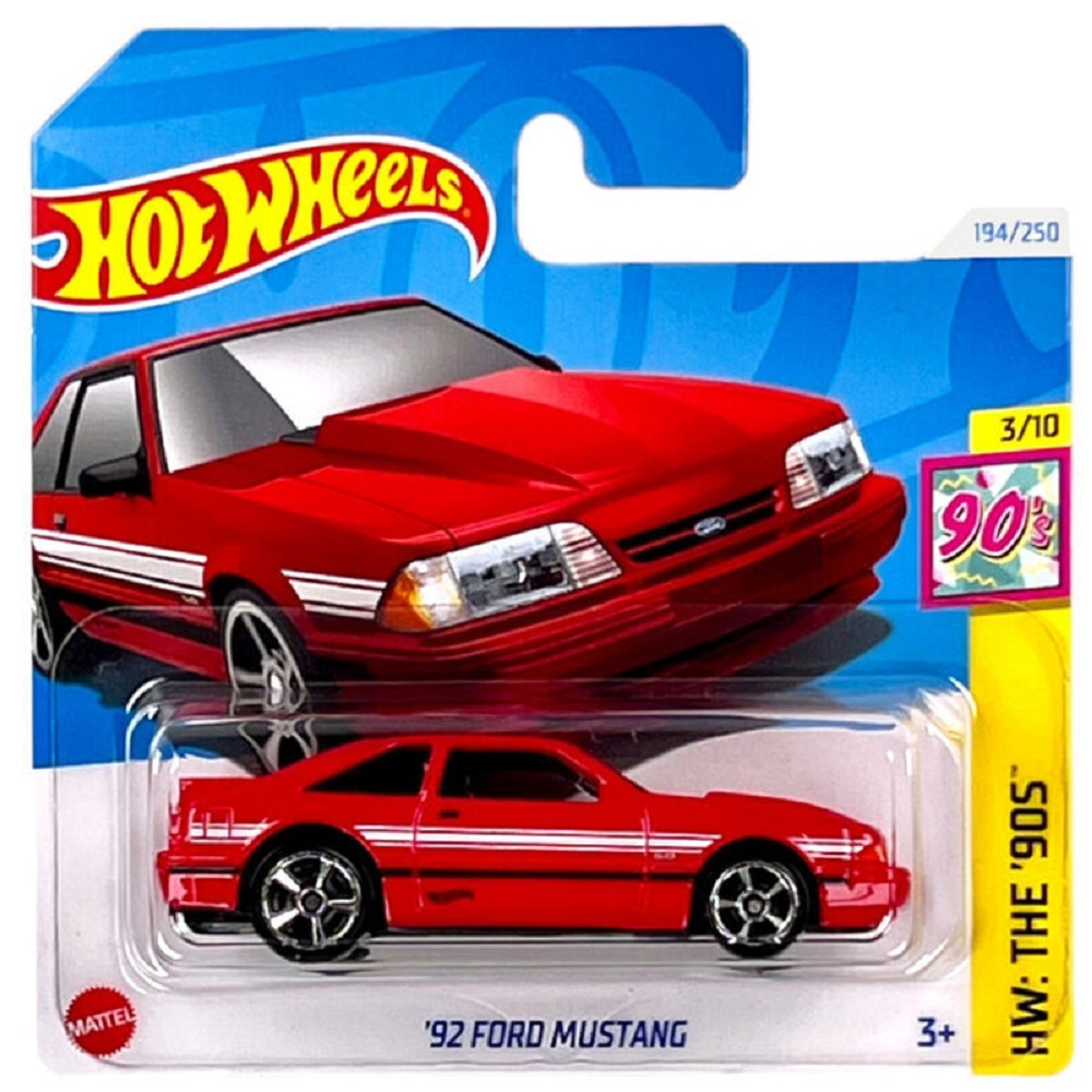 Автомобиль Hot Wheels Ford Mustang серия HW The 90S 92 г 1:64 66580 - фото 1