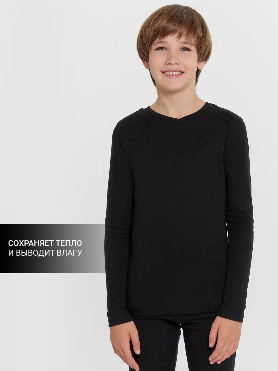 Термолонгслив Mark Formelle (Марк Формэль) 623320/21-10449-20/черный - фото 11