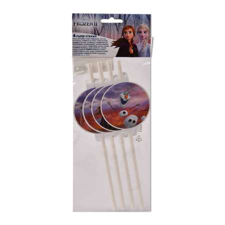 Трубочка для коктейлей Decorata Party Холодное сердце 4шт 1502-4532