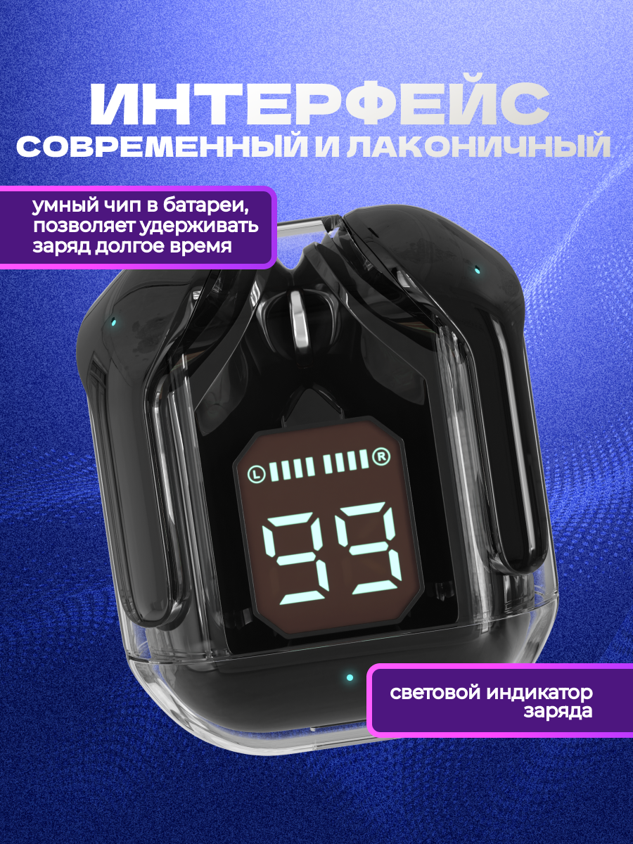 Наушники TWS More Choice Black - фото 2