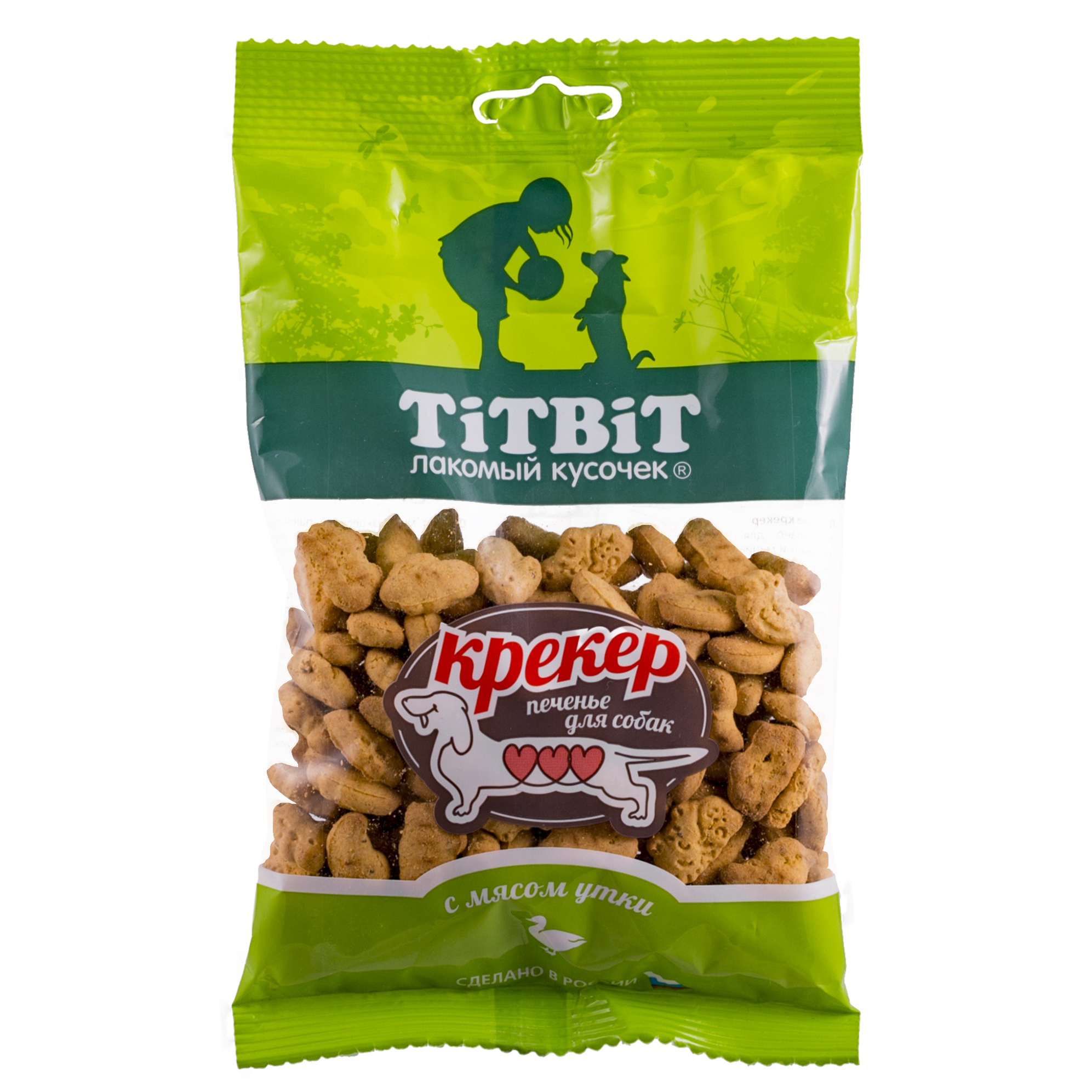 Лакомство для собак TITBIT крекер с мясом утки 100г - фото 1