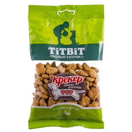 Лакомство для собак TITBIT крекер с мясом утки 100г