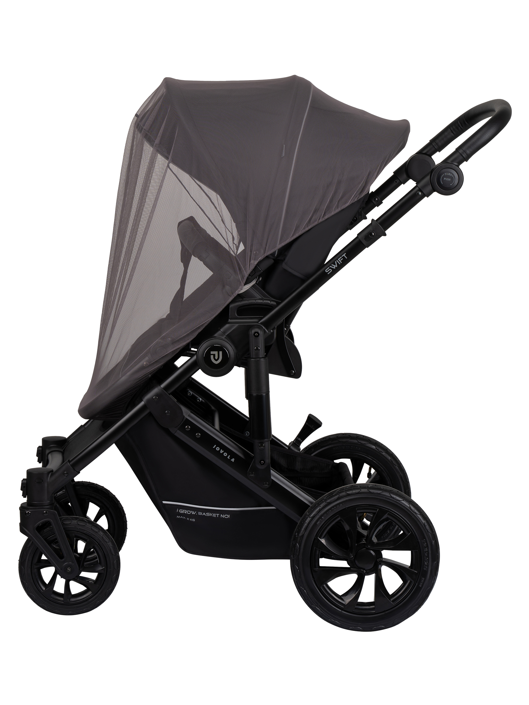 Коляска 3в1 JOVOLA Swift Plus черный - фото 17
