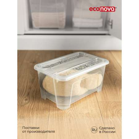 Ящик для хранения Econova TEX-BOX 4.5л бесцветный
