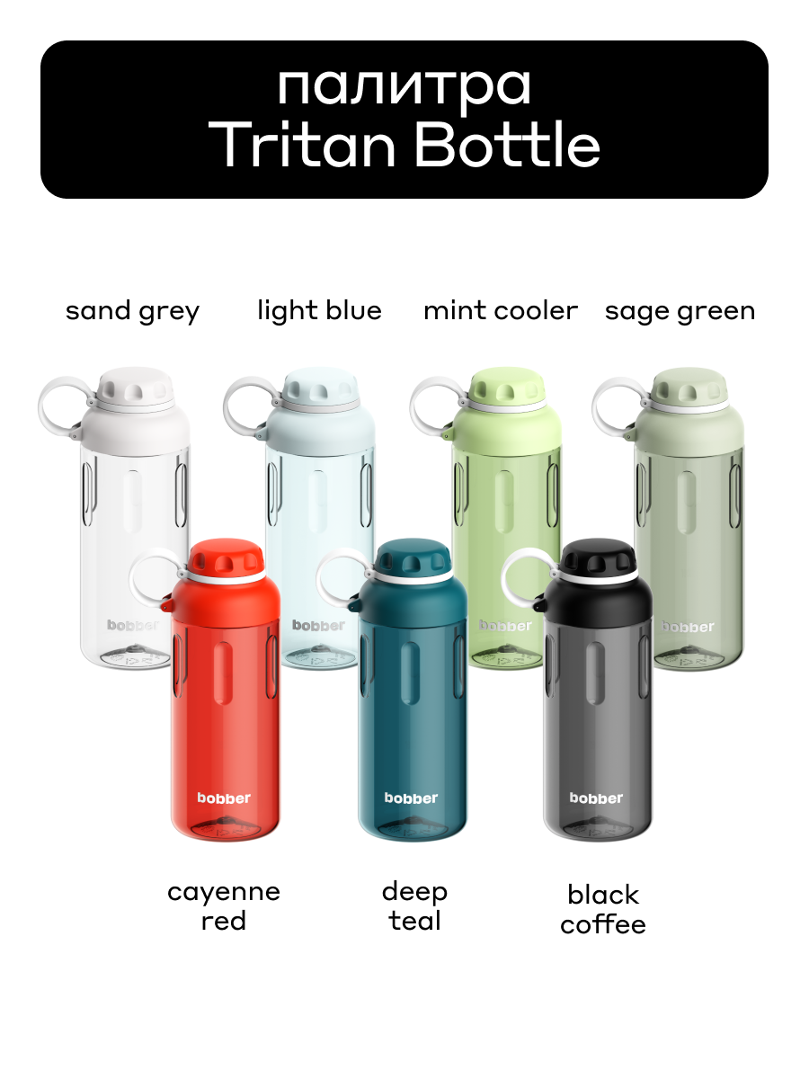 Бутылка Bobber Фисташковый 890 мл - фото 8