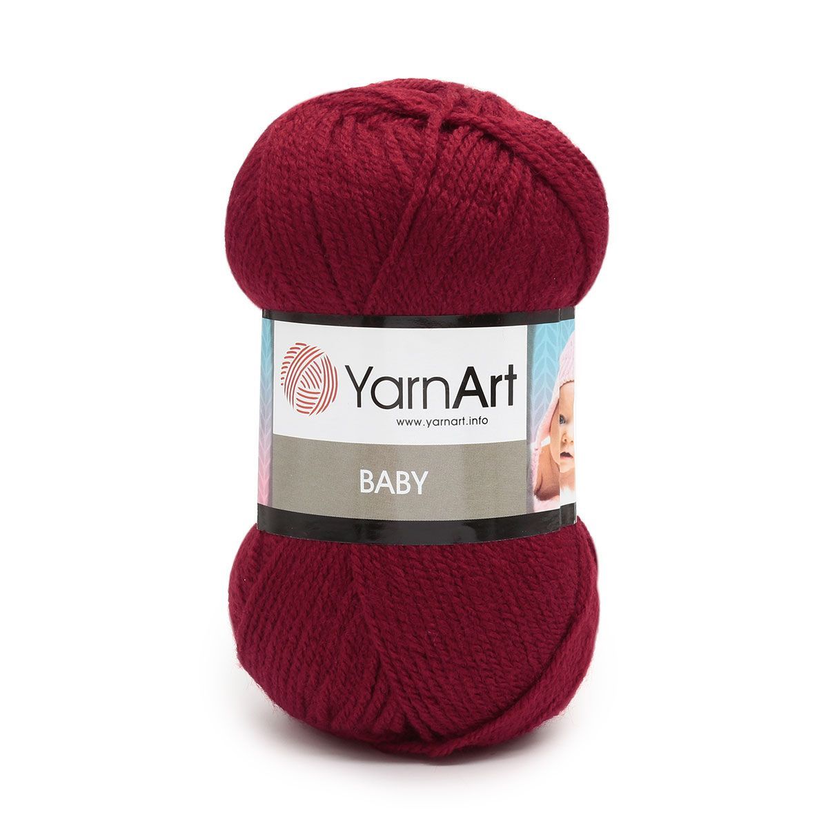 Пряжа для вязания YarnArt Baby 50 гр 150 м акрил мягкая детская 5 мотков 3024 красный - фото 6