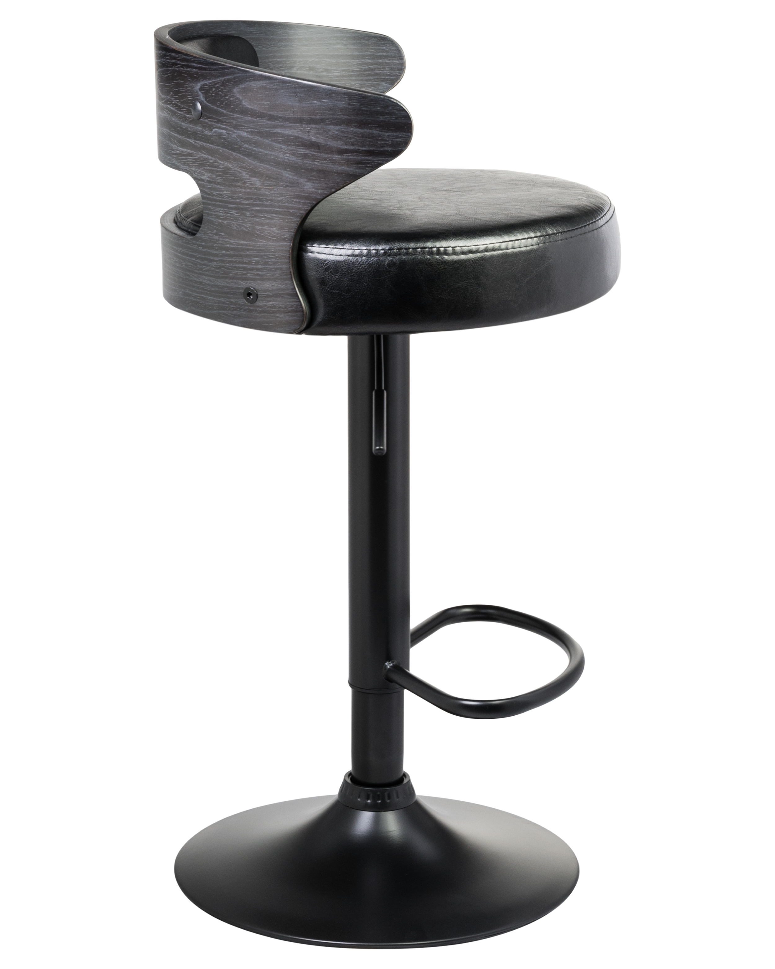 Стул барный DOBRIN FRED BLACK - фото 2