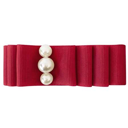 Заколка Milledeux Layered Bow скарлет