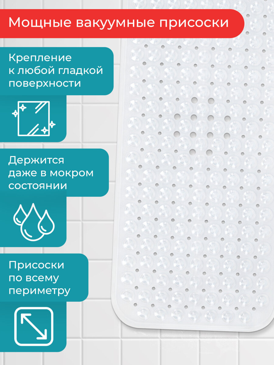 Коврик для ванной PRIMILA 40 x 100 см - фото 2