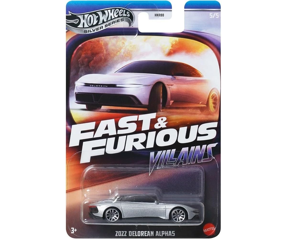 Автомобиль Hot Wheels 2022 Delorean Alpha5 1:64 HNR88/JBY38 - фото 2