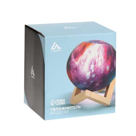Увлажнитель-ночник Luazon Home HM-5 ультразвуковой «Планета» 2 Вт 0.8 л от USB
