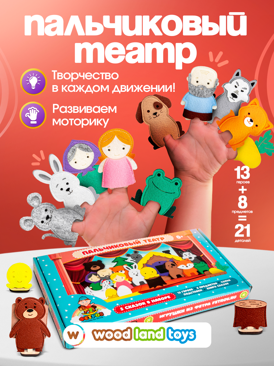 Пальчиковый театр WOODLANDTOYS - фото 3