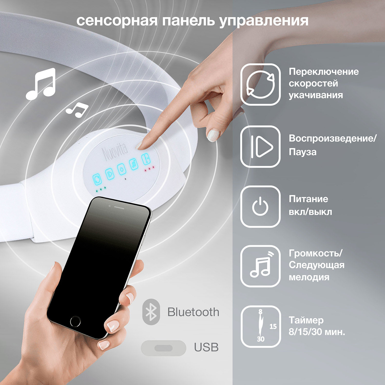Электрокачели для новорожденных Nuovita Attento A1 - фото 3