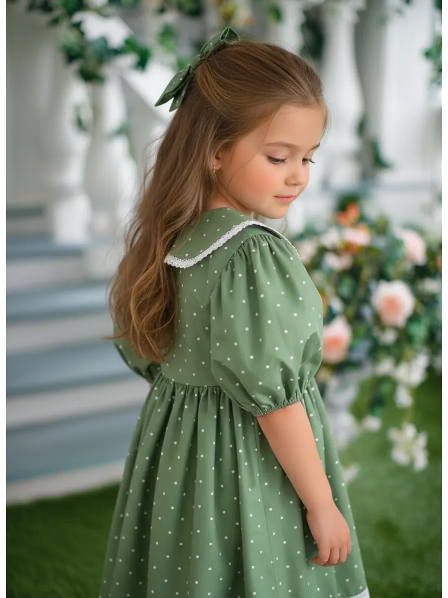 Платье Leli dress Хаки_горох - фото 10