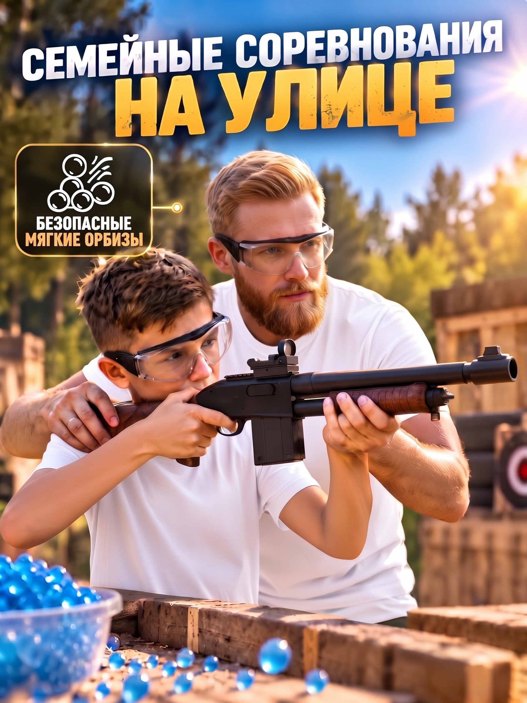 Винтовка игрушечная Green summer Remington 870 на орбизах - фото 9