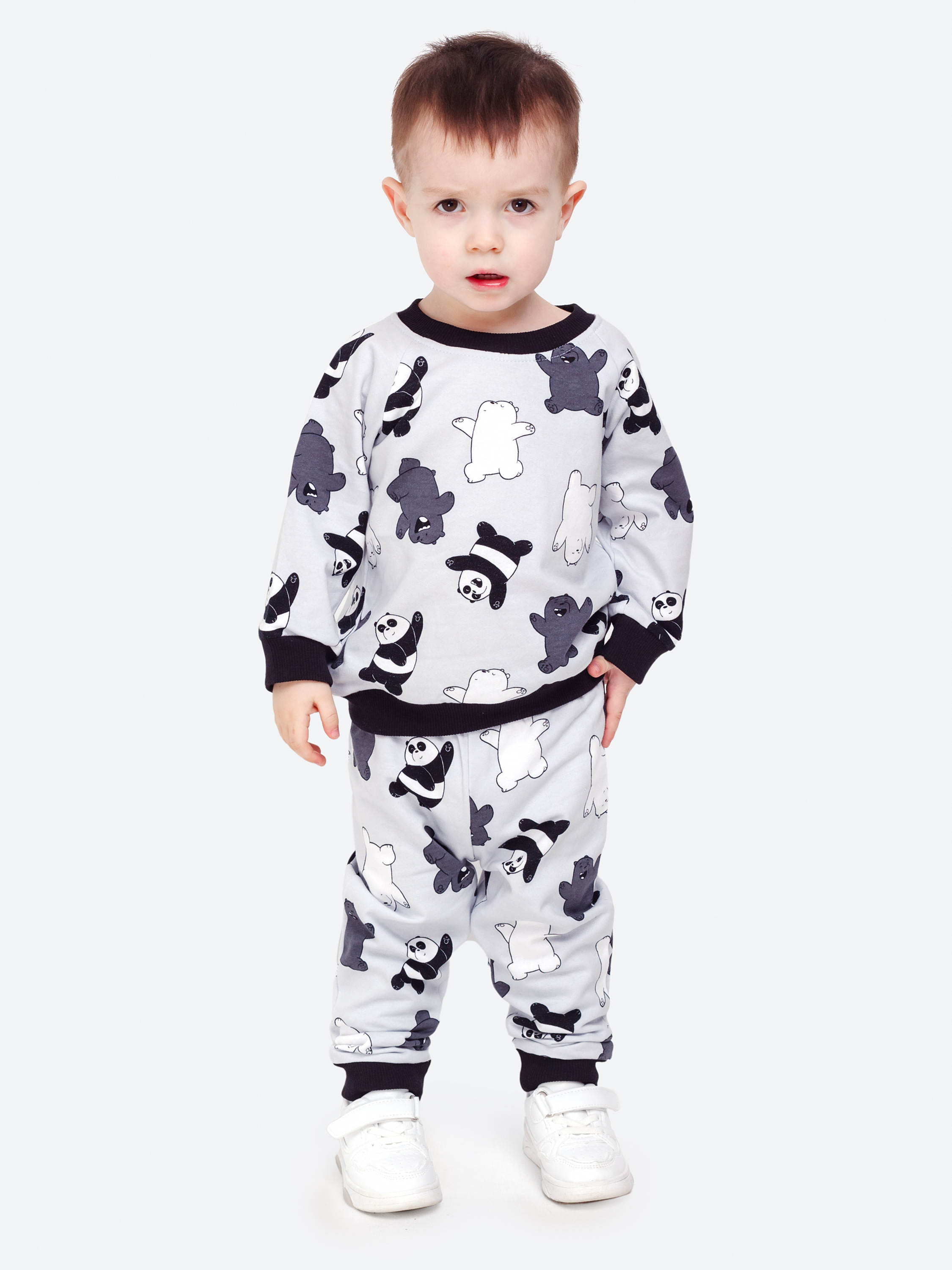 Костюм VEDDI 635ф-21/серый/панда - фото 7