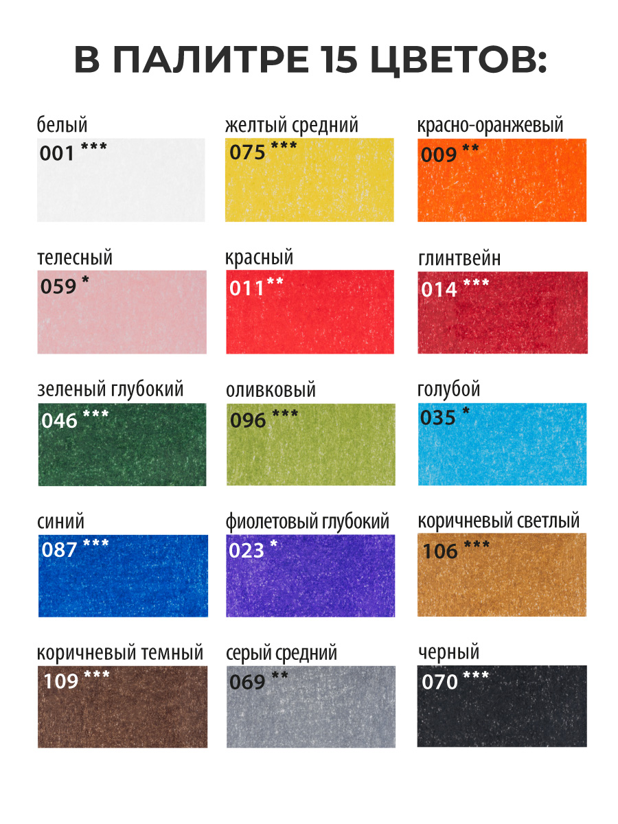 Карандаши цветные Малевичъ 15 шт. - фото 6