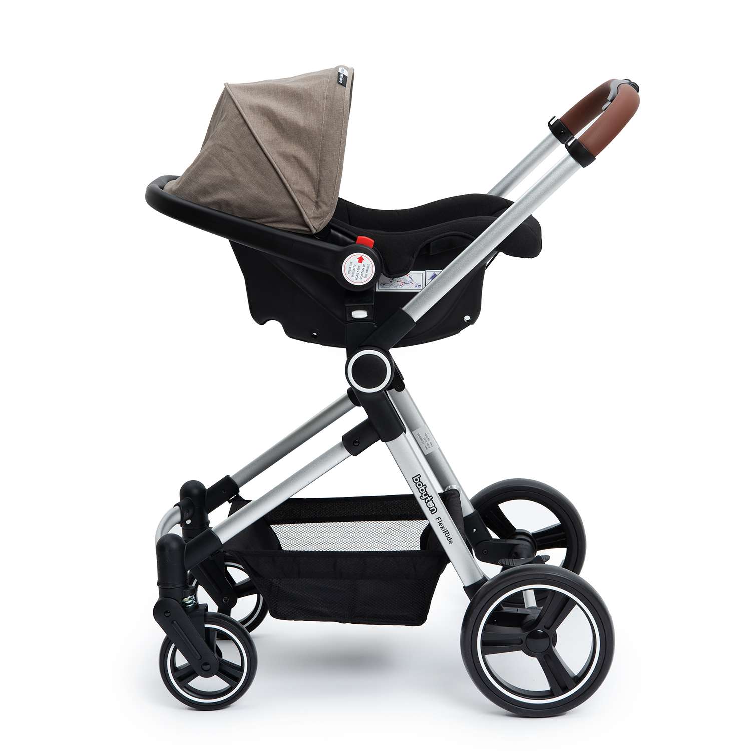 Коляска 3в1 Babyton Flexi Ride Black-Beige - фото 17