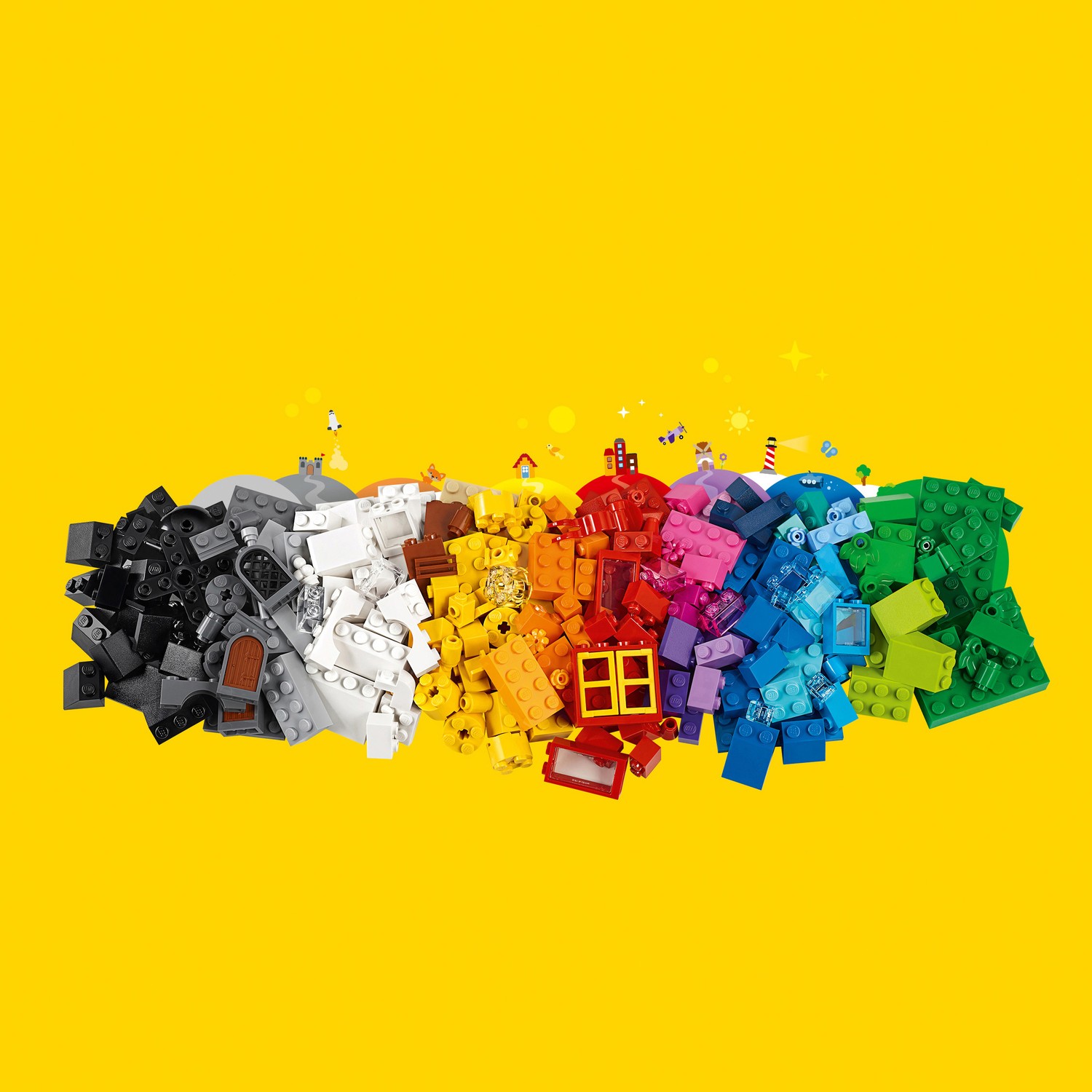 Конструктор LEGO Classic Кубики и домики блочный - фото 10