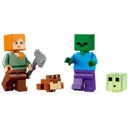 Конструктор LEGO Minecraft Болотное приключение блочный