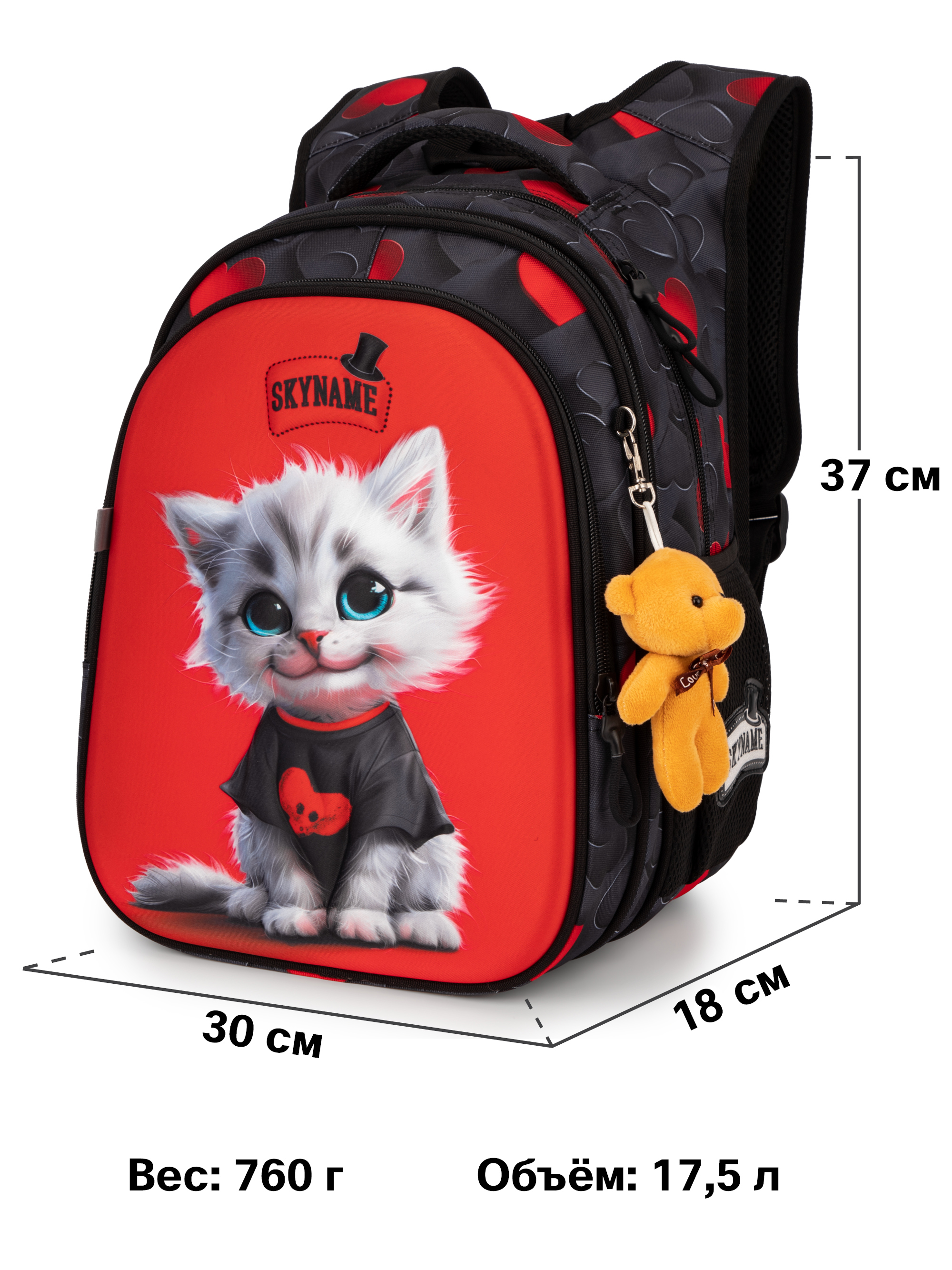 Рюкзак SkyName 1-4 класс, набор 4 в 1 - фото 14