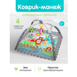 Коврик Рыжий кот с дугами