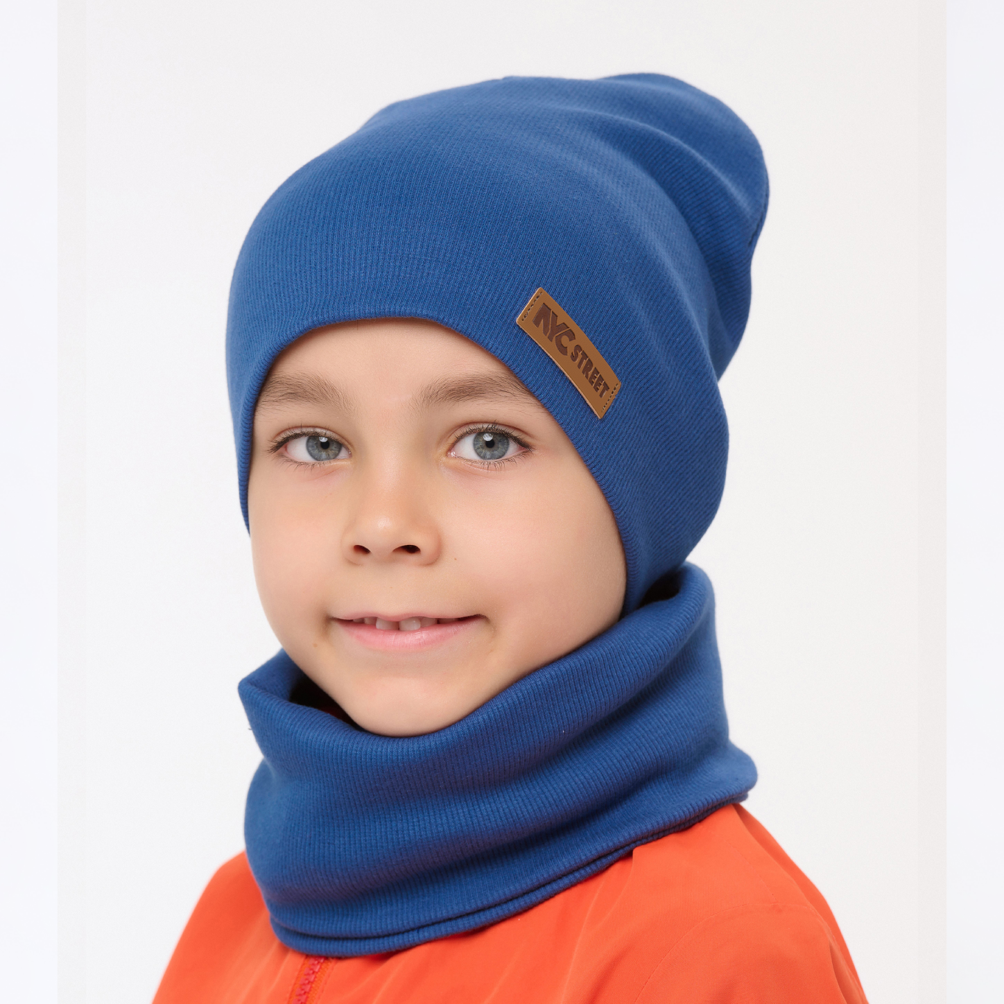 Шапка и снуд KUBRIO NYC-H-39-KashB-blue - фото 3