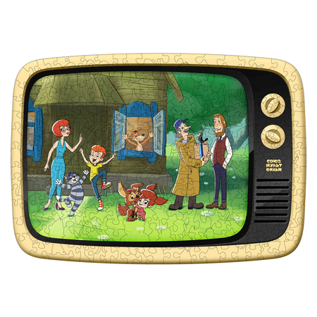 Пазл Eco Wood Art Простоквашино 40x29 см деревянный