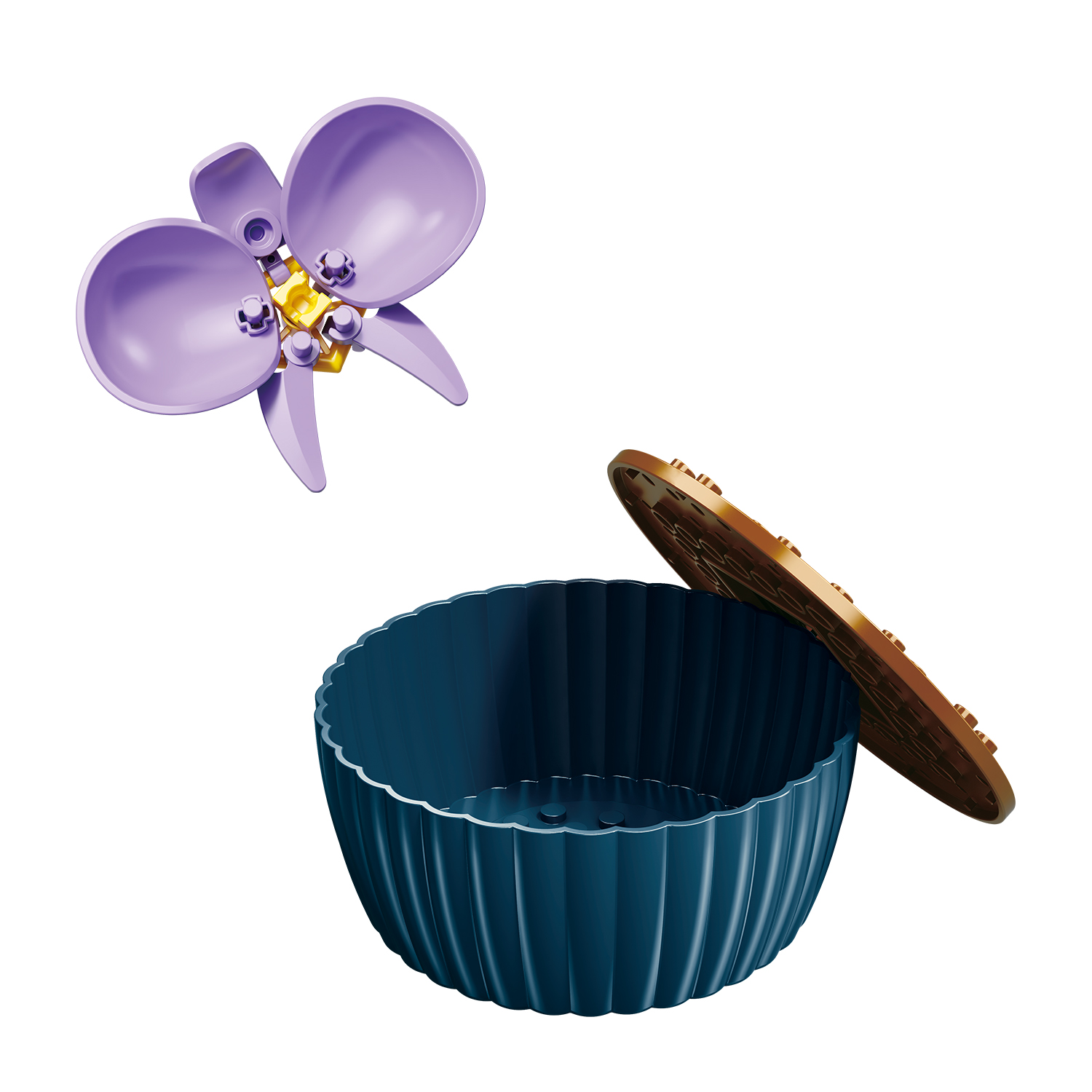 Конструктор SLUBAN Фиолетовая орхидея - фото 4