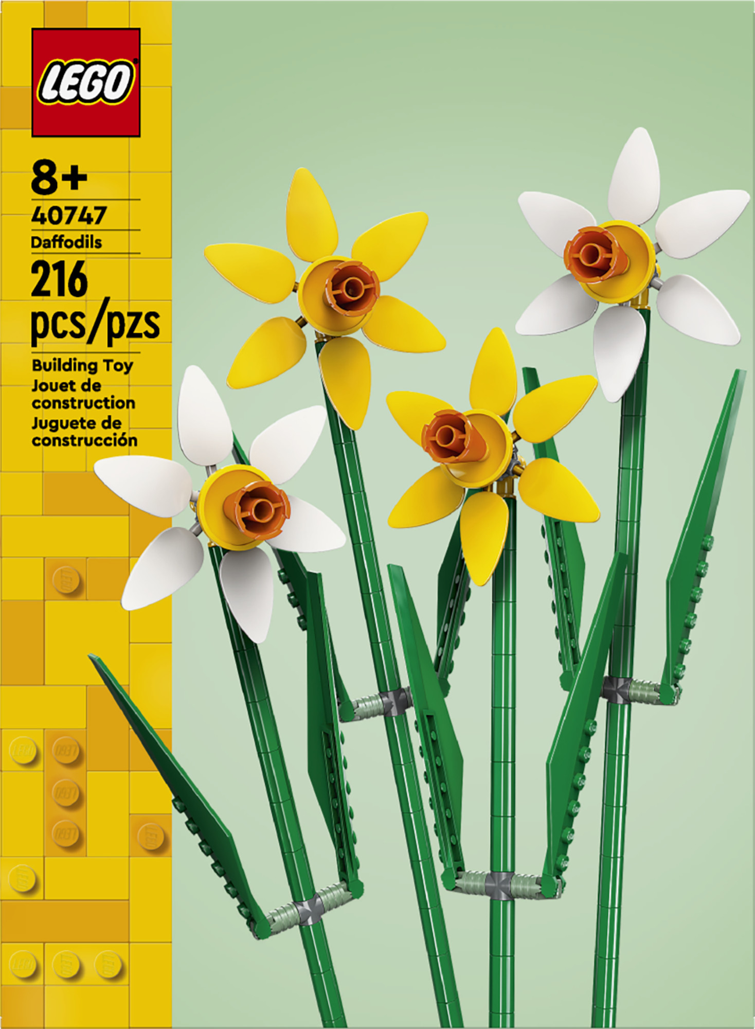 Конструктор LEGO Botanicals Нарциссы блочный - фото 3